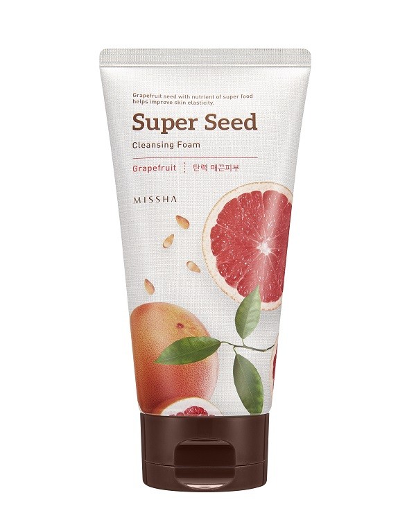 Super Seed Grapefruit Ujędrniająco - nawilżająca pianka do mycia twarzy