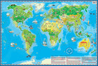 Świat Młodego Odkrywcy S mapa ścienna dla dzieci arkusz papierowy