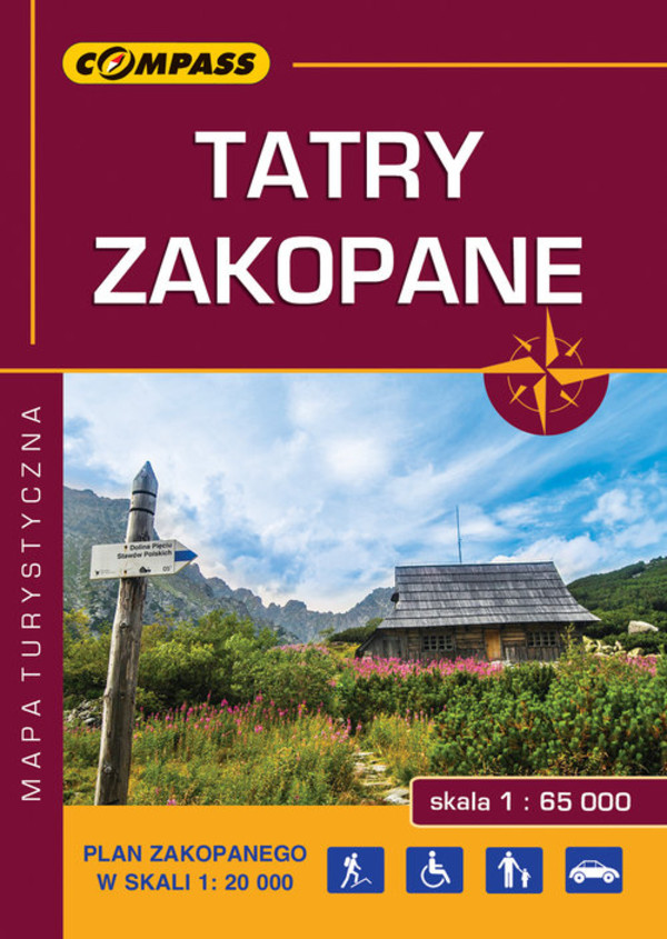 Tatry / Zakopane Mapa turystyczna Skala 1:65 000 / 1:20 000