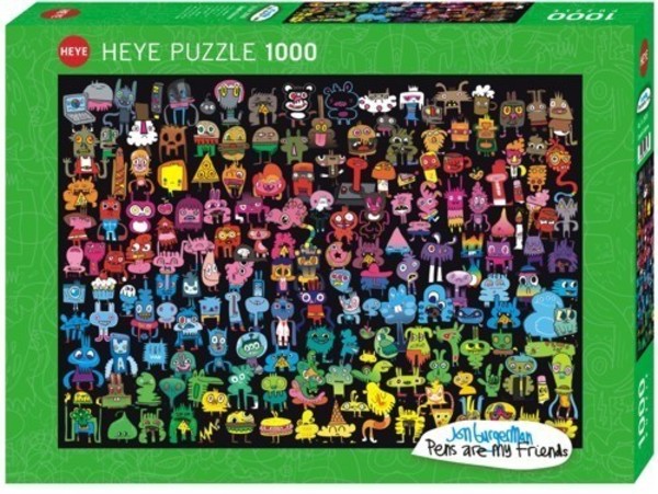 Puzzle Tęczowe Doodle 1000 elementów