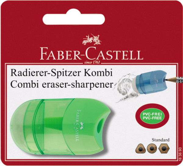Temperówka Combi Mini z Gumką Blister Faber-Castell