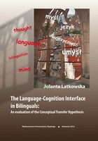 The Language-Cognition Interface in Bilinguals: An evaluation of the Conceptual Transfer Hypothesis - 03 Study 1: Investigating semantic and conceptual categorization in the domain of interpersonal relationships in Polish and English