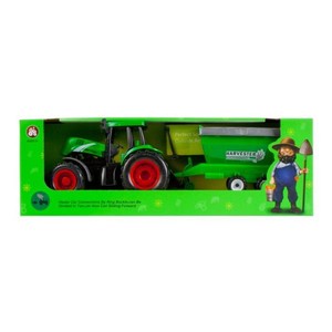 Traktor z akcesoriami w pudełku