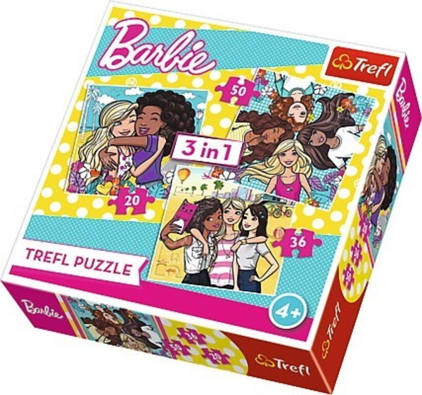Puzzle Barbie Prawdziwa przyjaźń 20 elementów