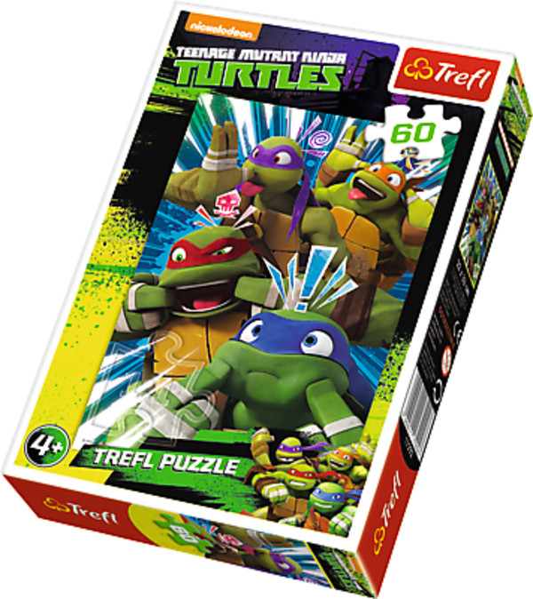Puzzle Wojownicze Żółwie Ninja Wspólne wygłupy 60 elementów