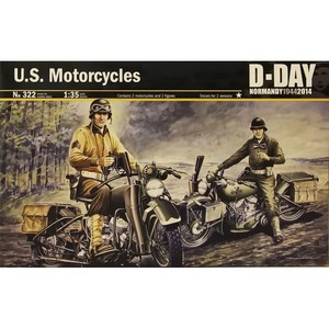 U.S. Motorcyles WWII D-Day Skala 1:35