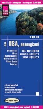 USA Neuengland / USA Nowa Anglia Mapa samochodowa Skala: 1:1 600 000