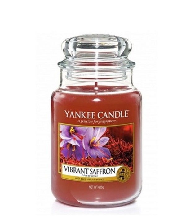 Vibrant Saffron Duża świeca zapachowa w słoiku