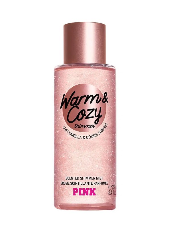 Pink Warm & Cozy Shimmer Mgiełka do ciała