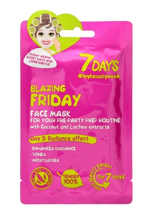 7 Days #mybeautyweek Blazing Friday Maska na twarz rozświetlająca