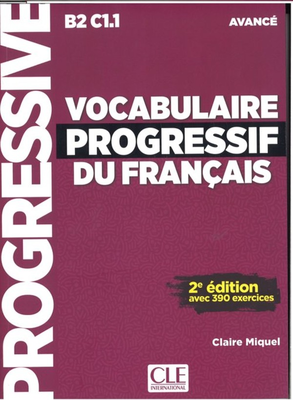 Vocabulaire progressif du Francais avance książka + CD audio 2ed