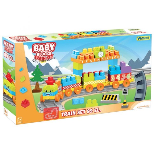 Baby Blocks Railway-kolejka 89el