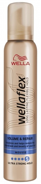 Wellaflex Volume & Repair Mousse 5 Ultra Strong Hold Pianka do włosów
