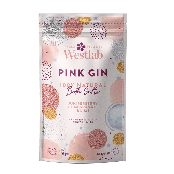 Pink Gin Rewitalizująca sól do kąpieli Owoc jałowca, granat, limonka