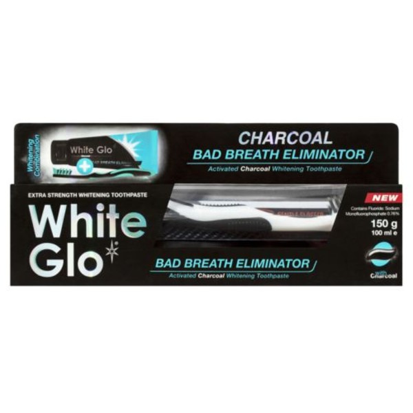 Charcoal Bad Breath Eliminator Pasta węglowa odświeżająca oddech + szczoteczka