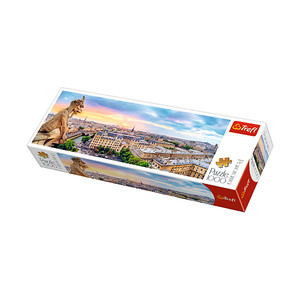 Puzzle Panorama Widok z Notre-Dame 1000 elementów