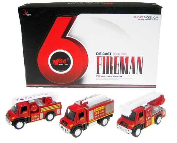 Wóz strażacki z dźwiękiem 13 cm