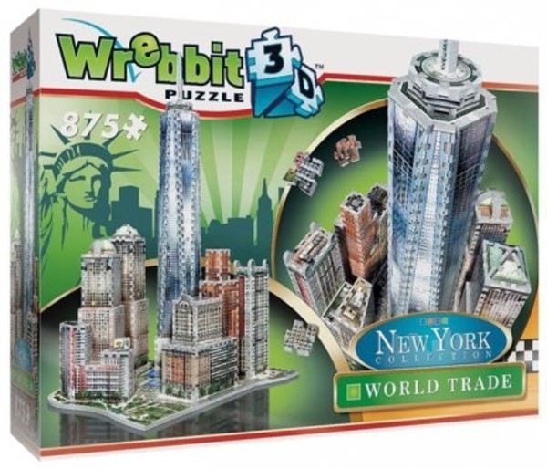 Wrebbit Puzzle New York Downtown World Trade 3D 875 elementów