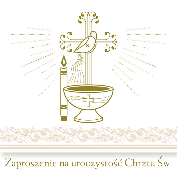 Zaproszenie chrzest zkw chr 40976 pol mak