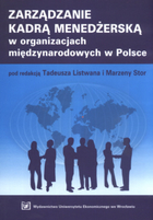 Zarządzanie kadrą menedżerską w organizacjach międzynarodowych w Polsce