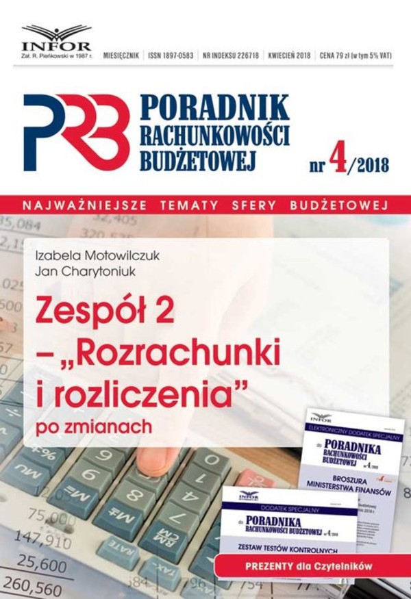 Zespół 2 - Rozrachunki i rozliczenia po zmianach Poradnik Rachunkowości Budzetowej 4/2018
