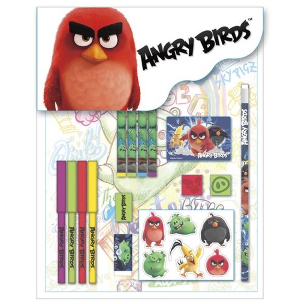 Zestaw 16 przyborów szkolnych Angry Birds