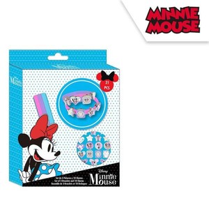 Zestaw 3 bransoletek z zawieszkami 21el Minnie Mouse
