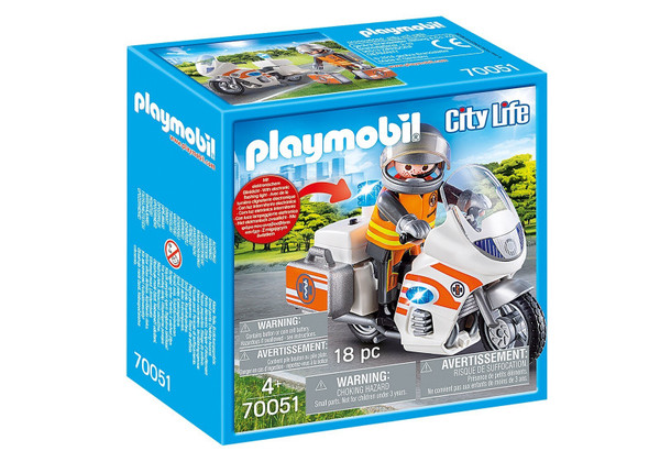 Playmobil City Life Zestaw figurek Motocykl ratowniczy