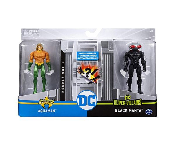 Zestaw z figurkami 4 Aquaman VS Black Manta 2 DC