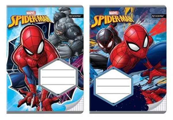 Zeszyt A5 w kratkę 16 kartek Spider Man mix wzorów