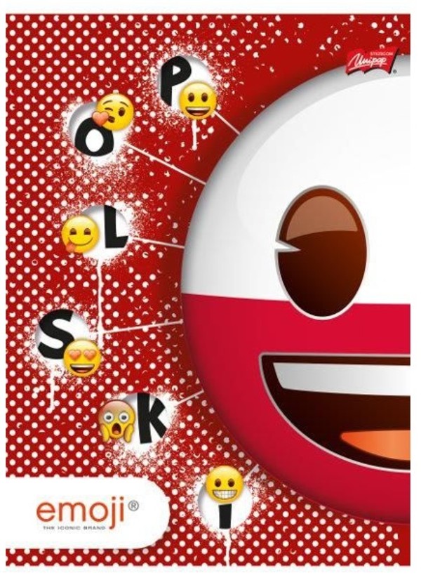 Zeszyt A5 60 kartek kratka Język polski Emoji 10 sztuk