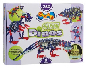Zoob Glow Dinos 250 elementów